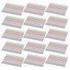 Yardwe 20pcs Glitter Five-Pointed Star Reward Stickers and Teachers, Paper Material Bright Shiny Glossy Finish, Easy Application and Removable, for Classroom and Reward Systems