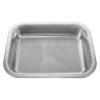 Yardwe 3pcs Stainless Steel Sprouting Tray Kit with Encrypted Mesh Plant Germinator Starter Tray for Indoor Wheatgrass and Seedling Cultivation Root Growth and Water Control Design