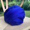 Yarn Knitting 1000g/Ball Thick Chunky Yarns Super Bulky Arm Knitting Wool Roving Knitted Blanket Hand Knit Spinning Crochet Sewing Wool Yarns (Color : Red) (Royal Blue)