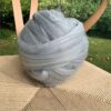Yarn Knitting 1000g/Ball Thick Chunky Yarns Super Bulky Arm Knitting Wool Roving Knitted Blanket Hand Knit Spinning Crochet Sewing Wool Yarns (Color : Red) (Light Gray)