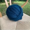Yarn Knitting 1000g/Ball Thick Chunky Yarns Super Bulky Arm Knitting Wool Roving Knitted Blanket Hand Knit Spinning Crochet Sewing Wool Yarns (Color : Red) (Navy Blue)