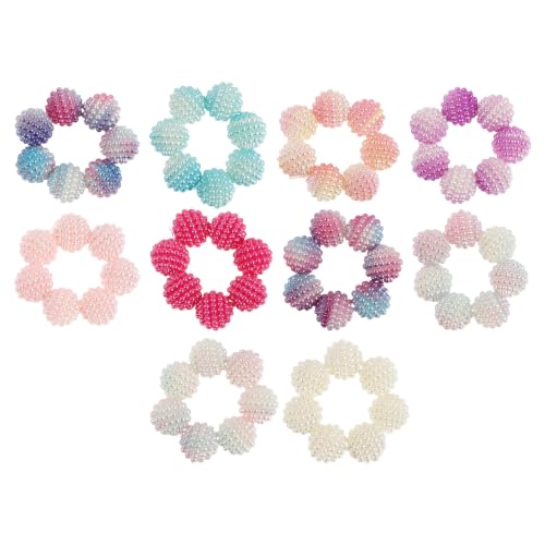YARNOW 10pcs Fidget Anxiety Ring for Adults with Spiky Beads, Stress Relief Made of Abs, Smooth Surface, Easy to Carry, for Studying and Reading, Hand Exercise and Calming Sensory Fidget