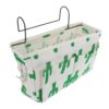 YARNOW Storage Bag with Hook Cotton Linen Iron Hanging Organizer