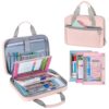 YARWO 2026 Upgraded Zipper Binder with 3 Pencil Pouches, 3 Ring Binder Bag