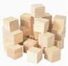 YAUFWUA 1500 PCS 0.4 Inch Blank Unfinished Wooden Cubes