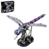 YB YIBO Mechanical Dragonfly Building with Light, Compatible with Lego for Adults, Insect Animal World Model & Display Stand, Home or Office Décor (866PCS)