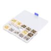 Ycauty 300PCS Nickel Free Copper Double Caps Rivets Punching Bar Kit for Leather Processing, Easy To Use, Includes Storage Box