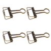 Ycauty 50 Metal Binder Clips, Strong Holding Force for Office, School and Home Use, Hollow Design (Bronze)
