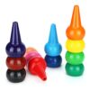 Ycauty Finger Paint Crayons, Non-toxic Stacking Sticks in 12 Colors for Toddler Art Projects Made From Safe Paraffin
