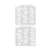 Ycauty Pack of 20 Reusable Letter Templates, Durable Stencils for Painting, Crafts and DIY Projects, Made of PET, 12.8 cm x 14 cm