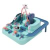 Ycauty Race Track Car Game, Durable Educational Toy for Indoor Games, Kids 3+, Made of ABS Material