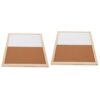 YDuupxe Corkboard Whiteboard Combo, Magnetic Dry Erase Board and Cork