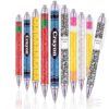 Yeaqee 48 Pcs Back to School Teacher Pens Bulk Composition Notebook Crayon Ballpoint Pens Teacher Appreciation Gifts for Welcome Back First Day School Classroom Party Favors Office Supplies