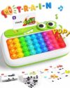 Yeeammk POP&Spelling Learning ABC Letter,Toddler Screen-Free with Bright Colors Interactive Educational Sensory Toys,Incluedes 118 Words Perfect for ON THE GO/Pre-School/Kindergarten