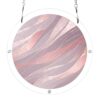 YEGAME Rose Gold Stripes 2-in-1 Acrylic Puzzle Suncatcher, 7.5 Inches Puzzle Sun Catcher