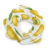 Yellow Lemon Chiffon Scrunchies for Women