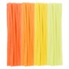Yellow Pipe Cleaners, 100 Pieces Chenille Stems Craft, 12 inch Long Fluffy Pipe Cleaners for Creative DIY Art Craft Projects, Home Decoration Supplies (6 mm x 30 cm, Yellow Series-4 Colors)