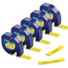 Yellow Plastic Tape Strong Adhesion Replace for Dymo Letratag Refills 91332