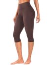 YEOREO Ease Womens Workout Capri Leggings Hidden Scrunch Gym Yoga Pants