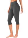 YEOREO Ease Womens Workout Capri Leggings Hidden Scrunch Gym Yoga Pants