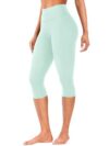 YEOREO Ease Womens Workout Capri Leggings Hidden Scrunch Gym Yoga Pants