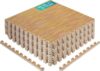 Yes4All EVA Interlocking Mats, Puzzle Floor Tiles, Foam Floor Padding with Border for Furniture, Home Space, Living Room, Garage 48 SQFT