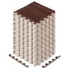 Yes4All EVA Interlocking Mats, Puzzle Floor Tiles, Foam Floor Padding with Border for Furniture, Home Space, Living Room, Garage 11,22,32 SQFT