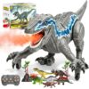 YESHIN RC Dinosaur Toy, Build a Lightning Velociraptor Dinosaur