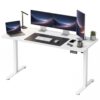 YESHOMY Electric Standing Desk, 55 x 24 Inches Adjustable Height Sit Stand Desk, LED Memory Control Panel