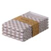 YEUZLI 4-Pack Checkered 100% Cotton Kitchen Towels, 18x27.5 in Dish Towels