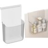 yfqjyc Clear Hanging Cabinet Door Organizer Bin, No Adhesive for Kitchen Pantry Bathroom Storage