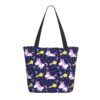 YHGFFDLI Lightweight Shoulder Tote Unicorn Rainbow Dreamy White Errand Bag