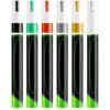 YHomU 6 Pcs Tombstone Marker Pen Set for Faded Grave Inscriptions, Stone Touch Up Liquid Pens, 6 Colors for Metal, Leather, Glass, 5.59 in Long x 0.59 in Diameter