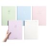 Yhplxyuus 4Pcs Softcover College Ruled Notebook 80, 4 colors mixed