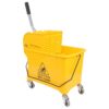 YILIFEIDA 21 Quart Compact Mop Bucket with Wringer on Wheels for Cleaning