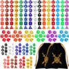 Yilloog 105 Pcs Dice Sets Bulk with Drawstring Bag Polyhedral Dice Sets Multi Role Playing Table Game D4 D6 D8 D10 D% D12 D20 (Basic Style)