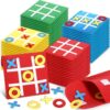 Yilloog 200 Pack Tic Tac Toe Mini Board Games Toys Bulk for Kids Tic Tac Toe Felt Board Game Birthday Party Favors Goodie Bag Stuffers for Classroom Prizes Back to School Gift 4.8''×4.8''