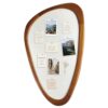 YINGXUN Asymmetrical Arch Linen Fabric Pin Board, 30 x 19 Inch