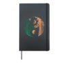 Yin Yang Bamboo Harmony Zen Symbol Yoga Art For Women Men Hardcover Journal, Black