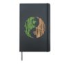 Yin Yang Bamboo Harmony Zen Symbol Yoga Graphic Women Men Hardcover Journal, Black