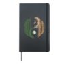 Yin Yang Bamboo Zen Symbol Yoga Art Graphic For Women Men Hardcover Journal, Black