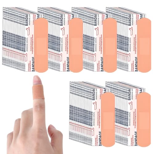 YIXIN 1500 Pcs 3/4" x 3" Adhesive Bandages Waterproof Breathable Band Aid, Suitable for Sensitive Skin, Suitable for Homeless Care Supplies, First Aid Kits, School Nurses, Enterprises, Etc