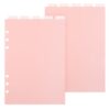 Ymapinc 2 Sets 6-Ring A5 Binder Dividers Pink Inserts Accessories 10 Sheets