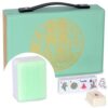 YMI Celadon Willow Compact Chinese Mahjong Set, 146 Small-Sized Tiles