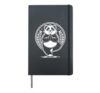 Yoga Panda Meditation Zen Relaxation Animal Lover Hardcover Journal, Black