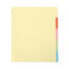 YOKIVE 1 Set/5 Pcs A4 Binder Dividers, Plastic Index Divider