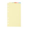 YOKIVE 1 Set/5 Pcs A6 Binder Dividers, Plastic Index Divider