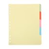 YOKIVE 1 Set/5 Pcs B5 Binder Dividers, Plastic Index Divider