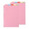 YOKIVE 2 Set/10 Pcs A5 Binder Dividers, Plastic Index Divider