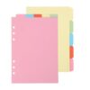 YOKIVE 2 Set/10 Pcs A5 Binder Dividers, Plastic Index Divider